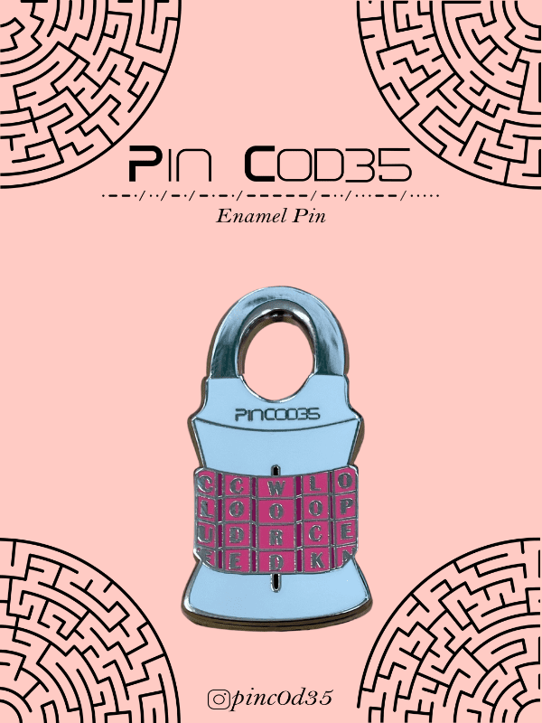 Enamel Pin - Four Letter Word Padlock