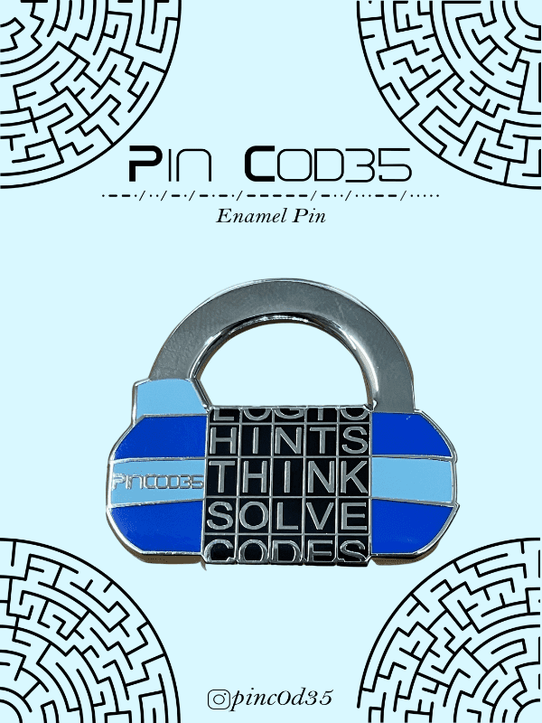 Enamel Pin - Five Letter Word Padlock Hard