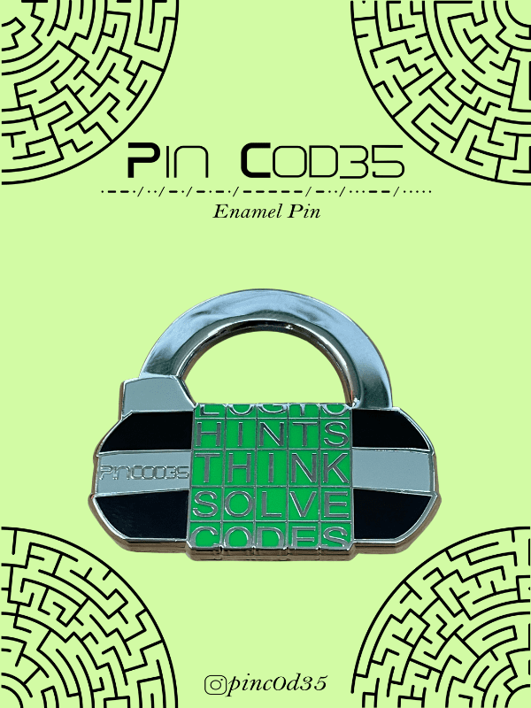 Enamel Pin - Five Letter Word Padlock Hard