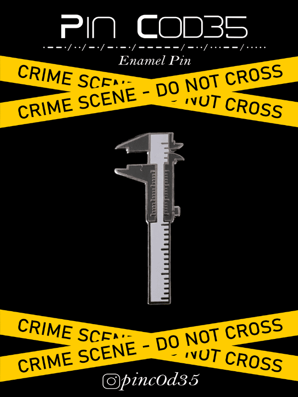 Enamel Pin - Calipers