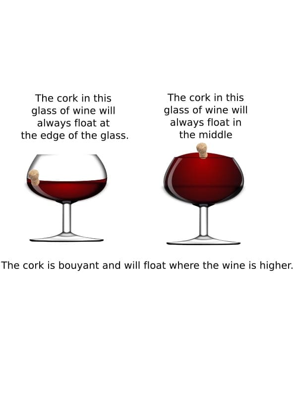 Cork in Glass Answer