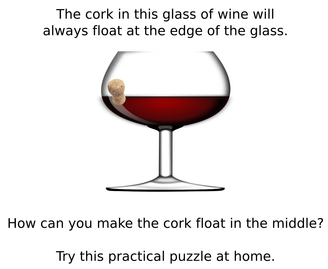 Cork in Glass Puzzle