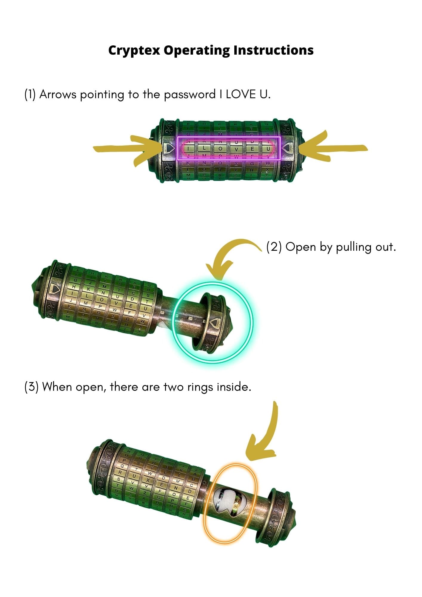 Cryptex Operating Instructions