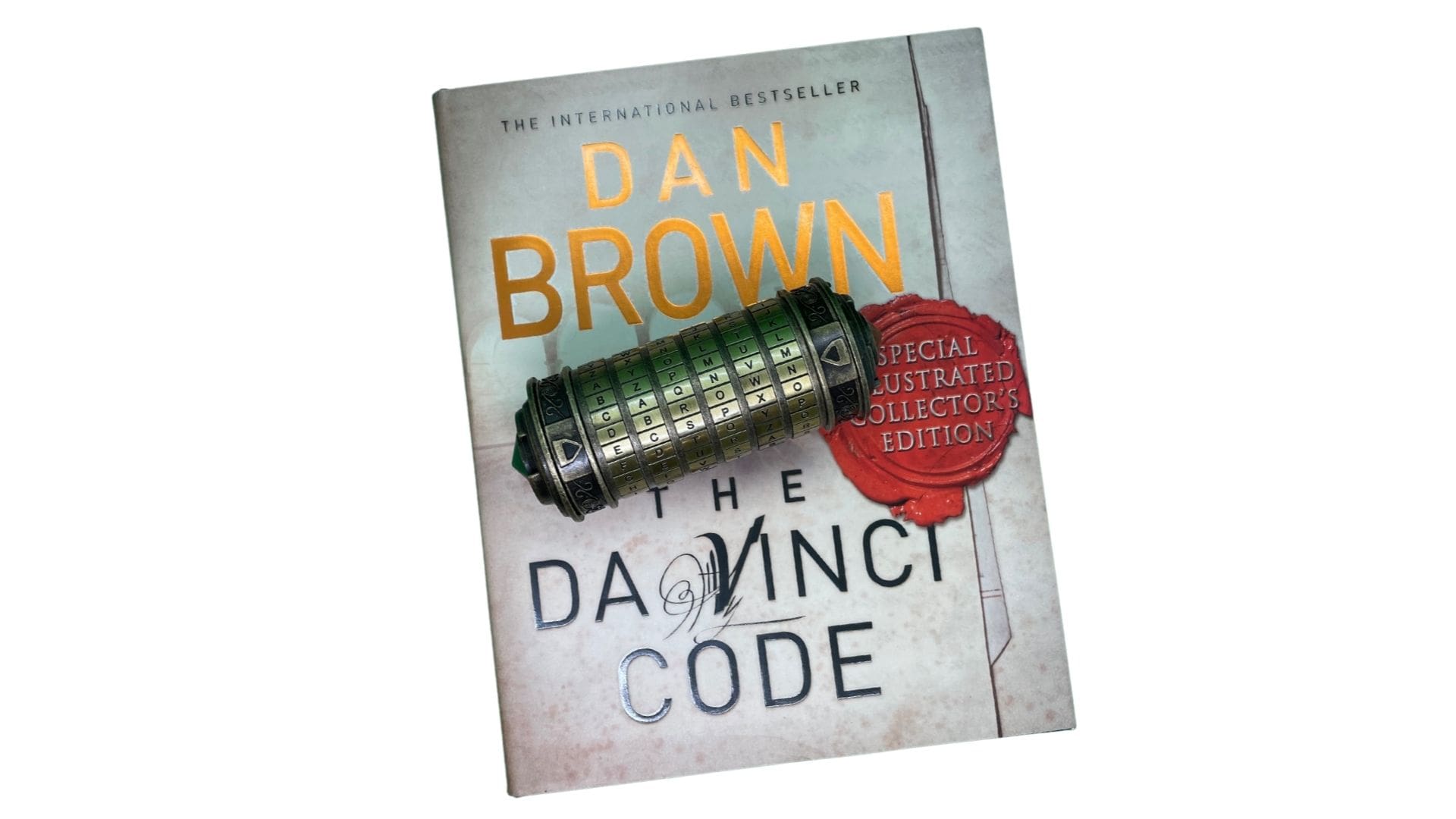 Da Vinci Code Book and Cryptex