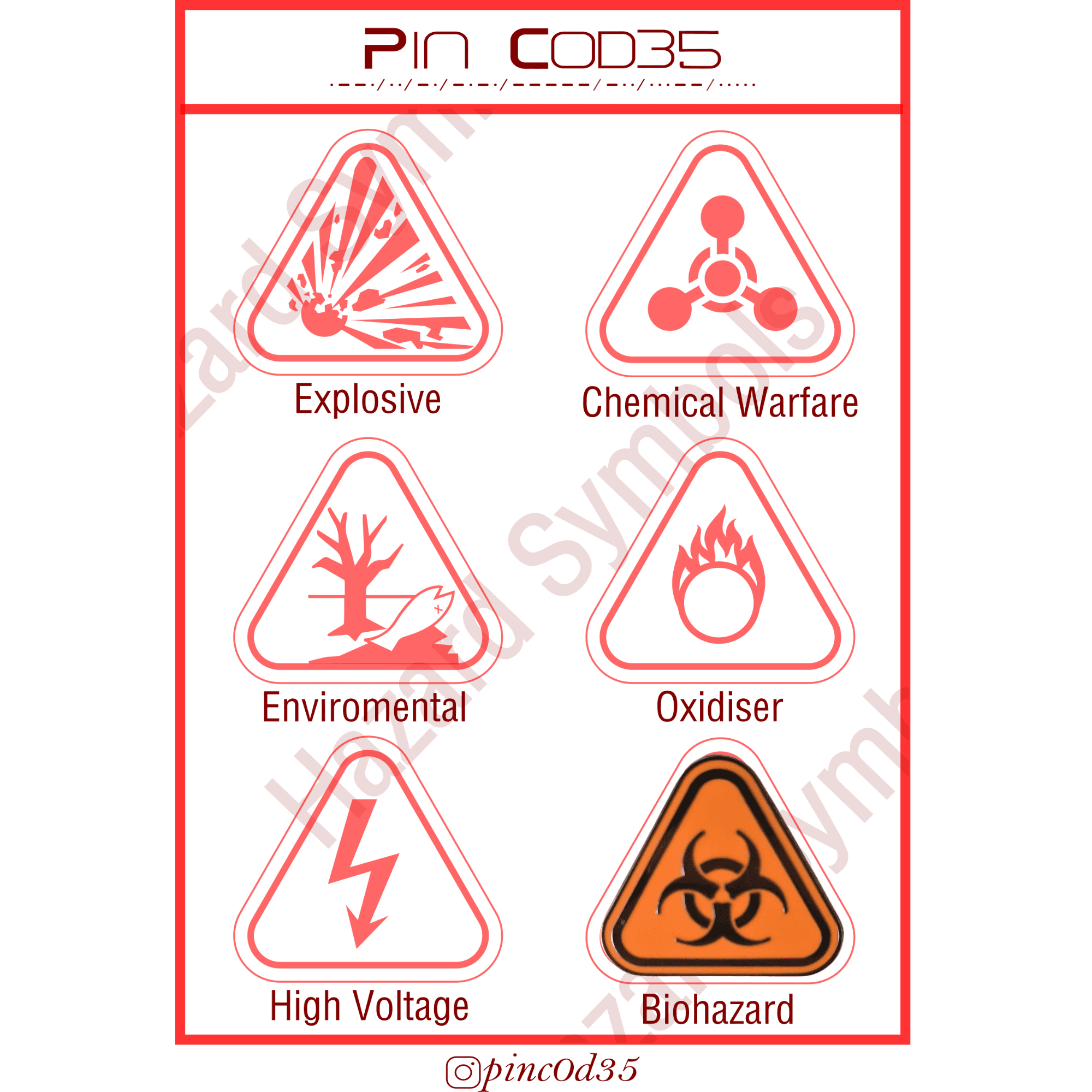 Enamel Pin - Biohazard