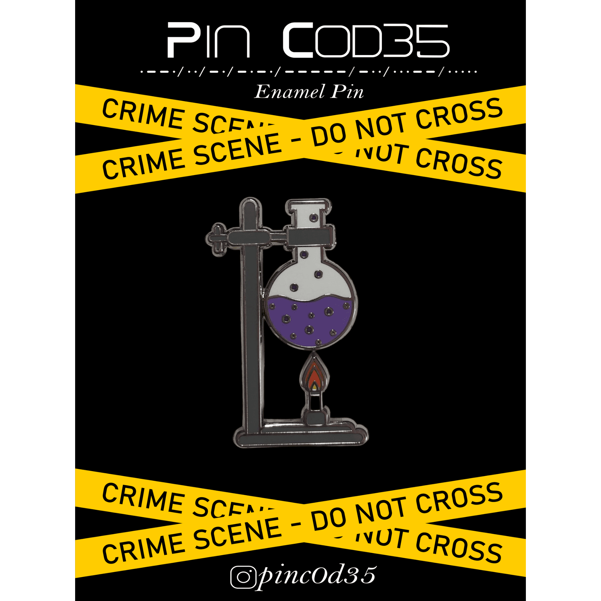 Enamel Pin - Round Bottom Flask