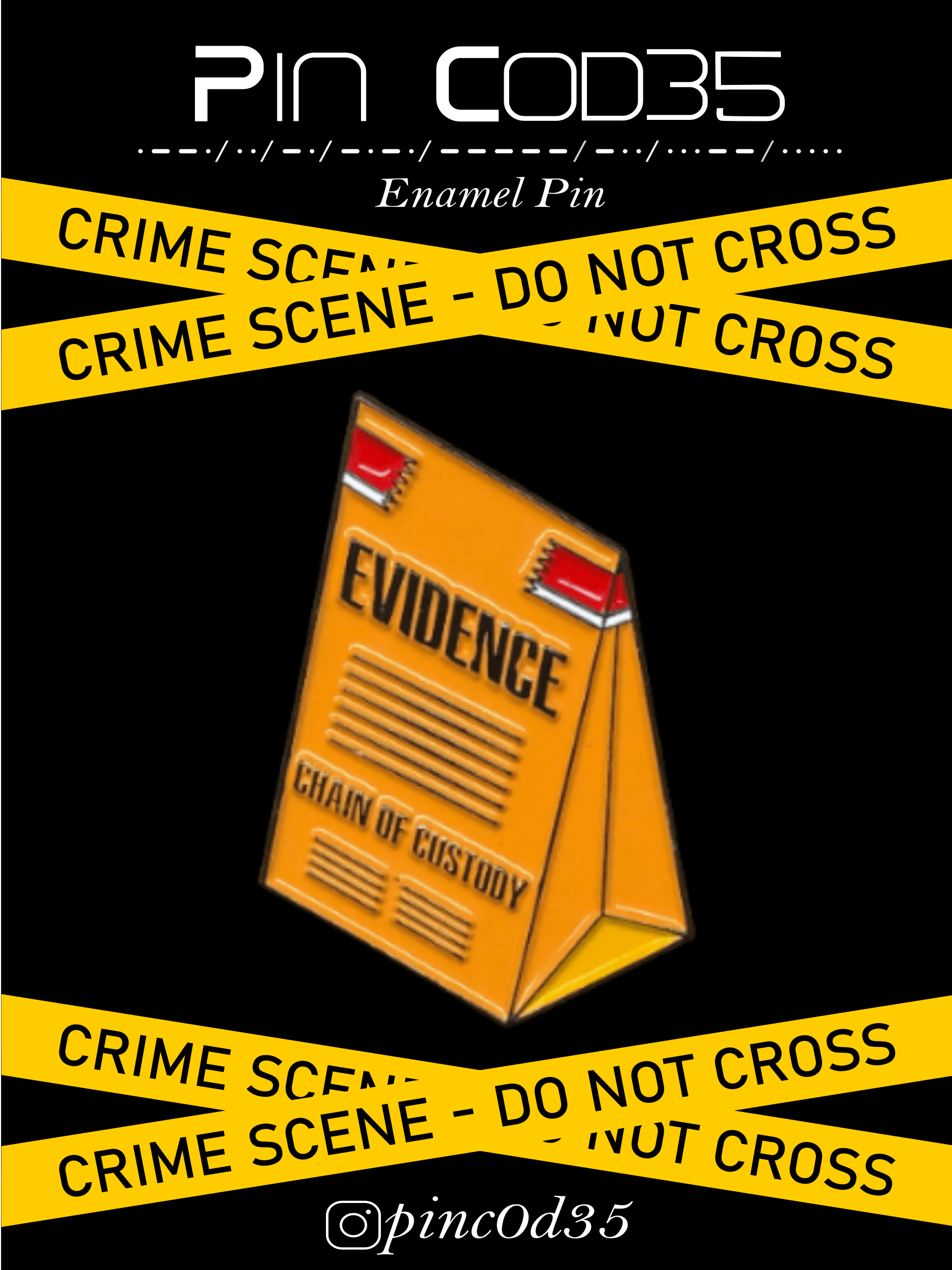 Enamel Pin - Evidence Bag