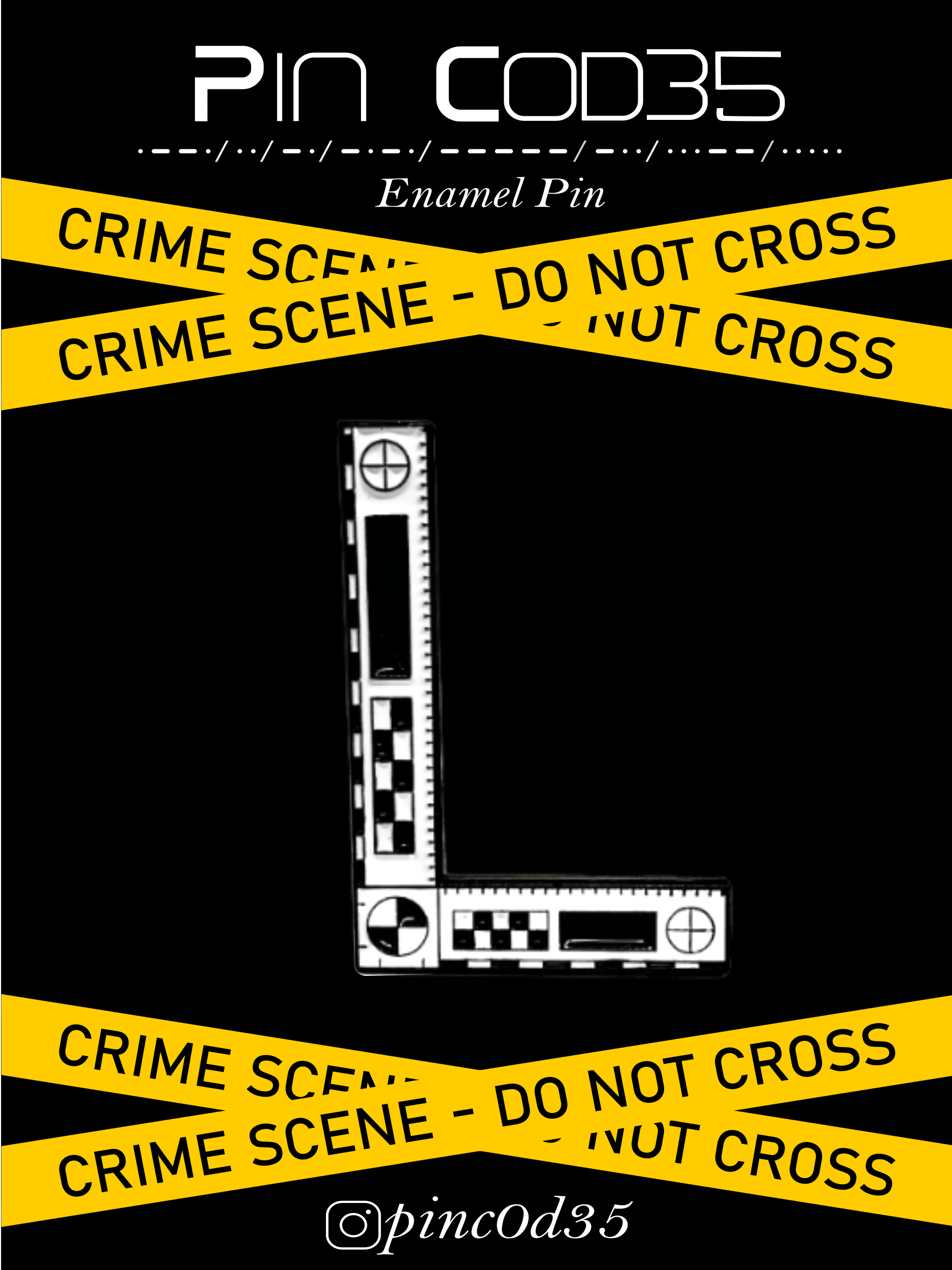 Enamel Pin - Forensic Linear Scale