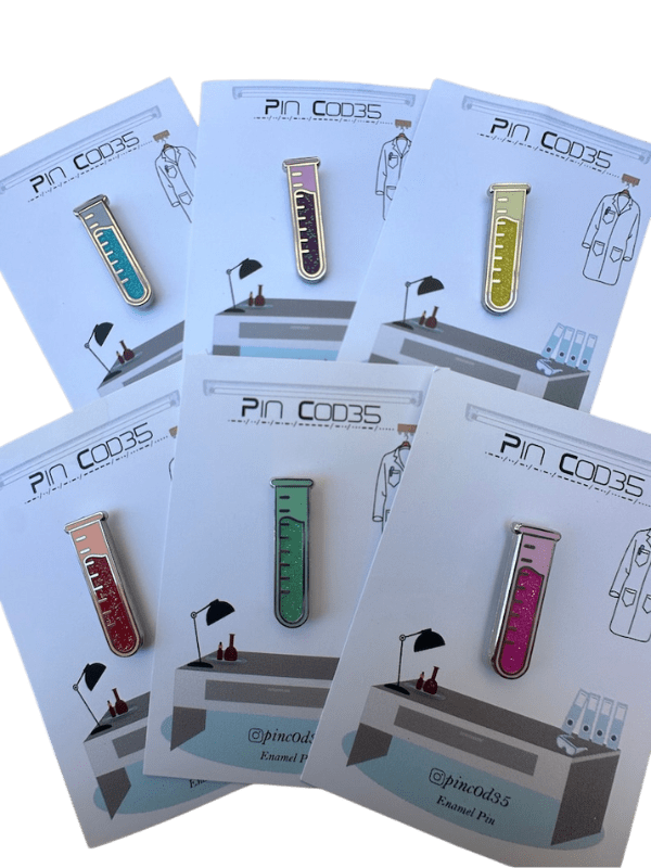 Enamel Pin - Glitter Test Tube