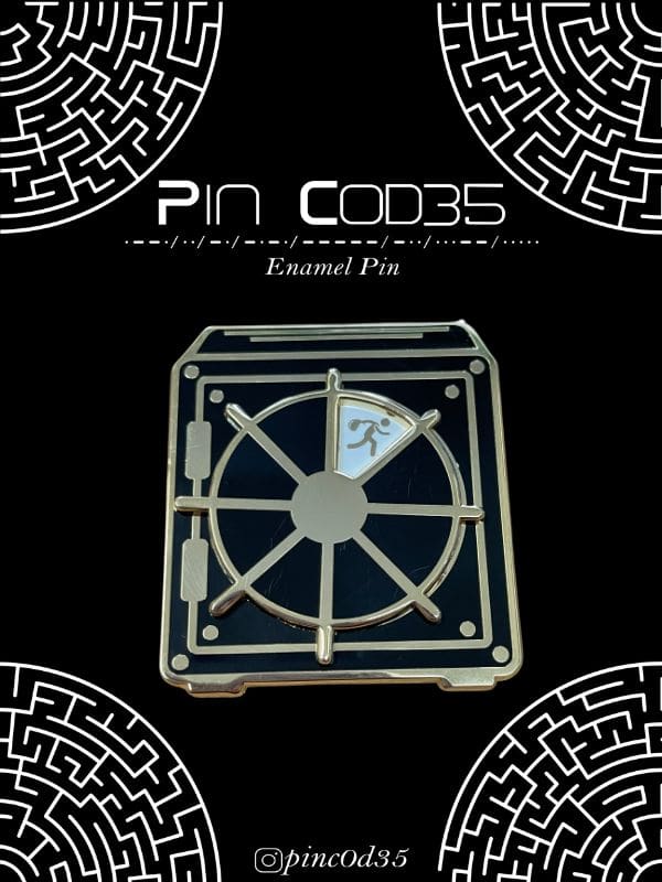 Enamel Pin - Spinning Safe - Cops and Robbers