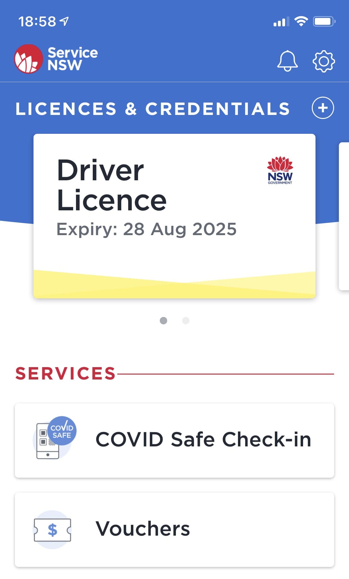 Service NSW Voucher Section