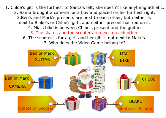 Puzzle 4d - santas presents