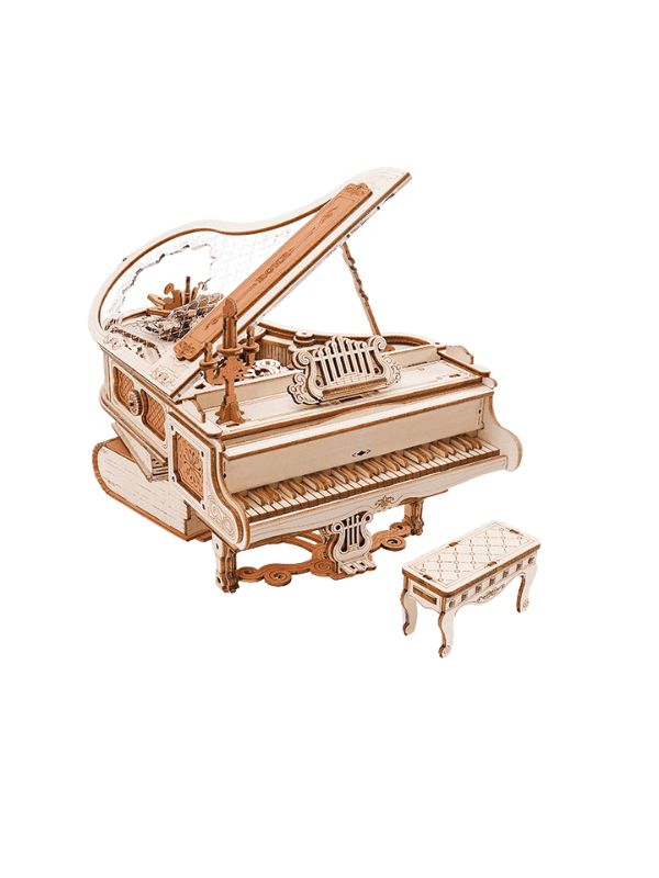 ROKR Magic Piano Mechanical Music Box 3D Wooden Puzzle AMK81