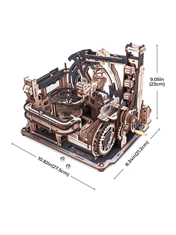 ROKR Marble Spaceport Marble Run 3D Wooden Puzzle LGC01