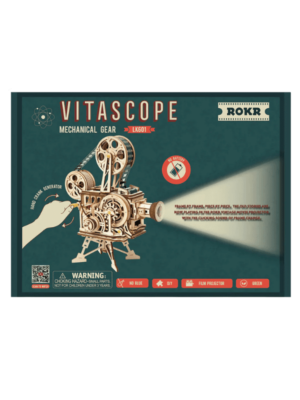 ROKR Vitascope Movie Projector 3D Wooden Puzzle LK601