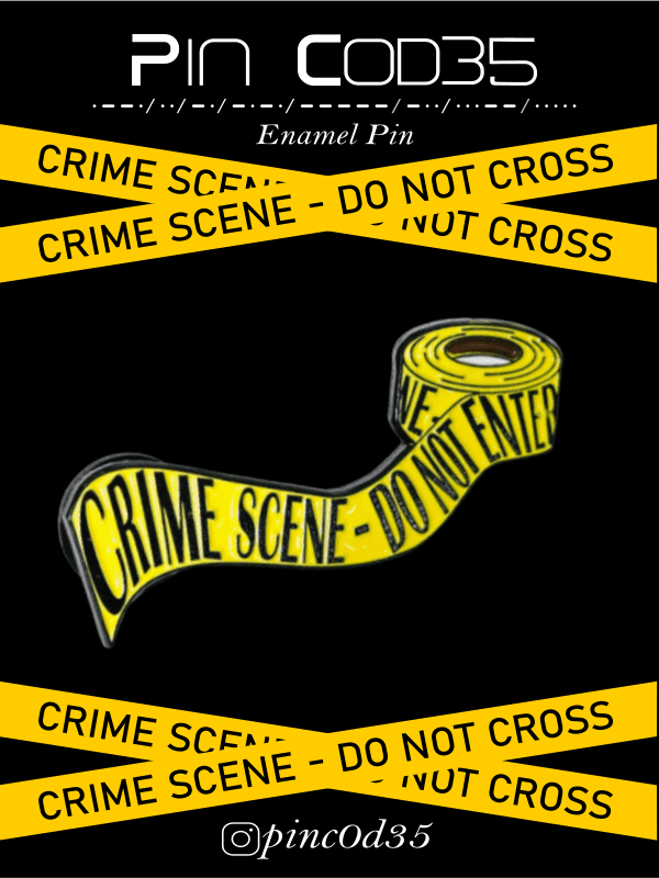 Enamel Pin - Crime Scene Tape 